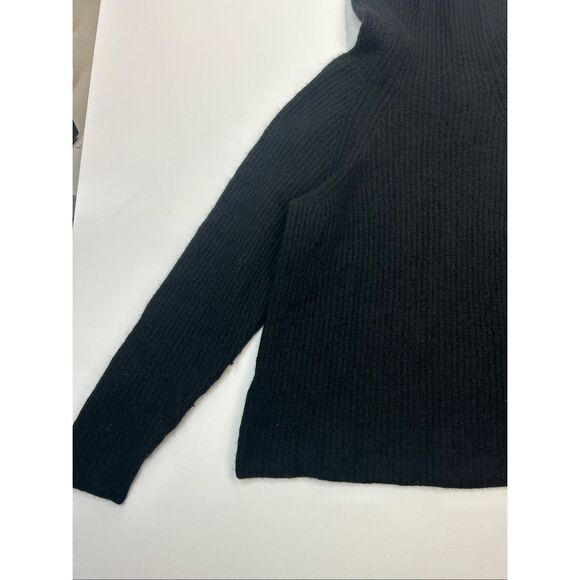 VINCE Cashmere Wool Ribbed Hooded Pullover Sweater - Picture 6 of 7